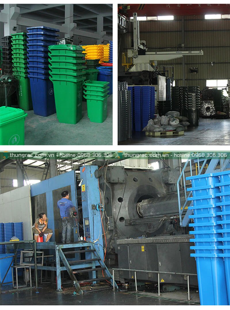 Quy trình sản xuất thùng rác nhựa tại Tổng Kho Thùng Rác