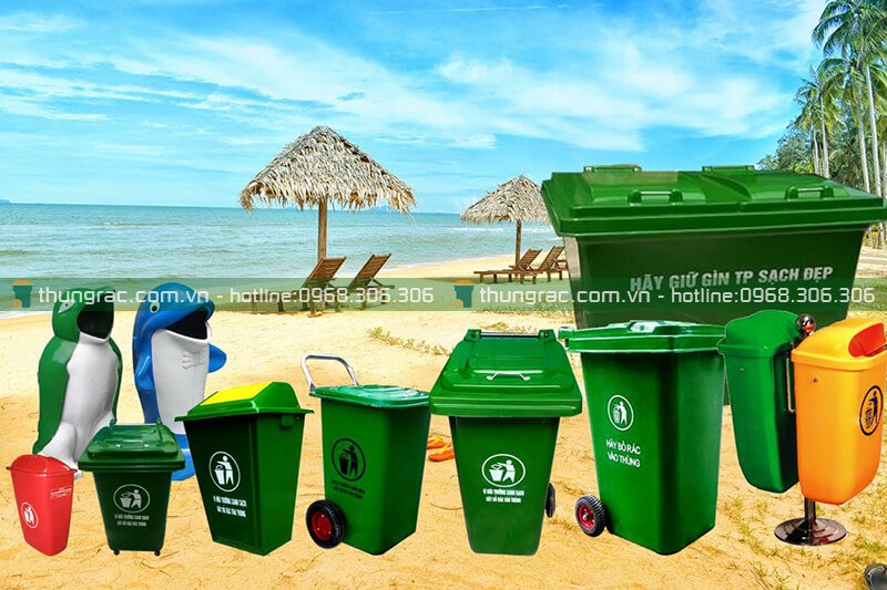 Thùng rác bãi biển