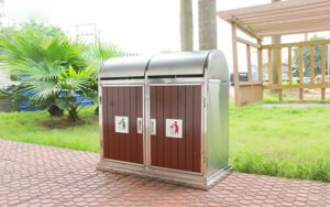 Thùng rác ngoài trời