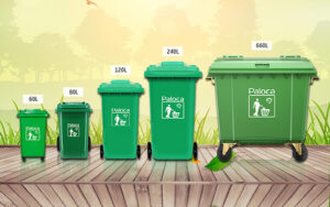 Ưu điểm của thùng rác có bánh xe