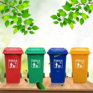 Ưu điểm của thùng rác có bánh xe