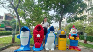 Ưu điểm của thùng rác hình thú